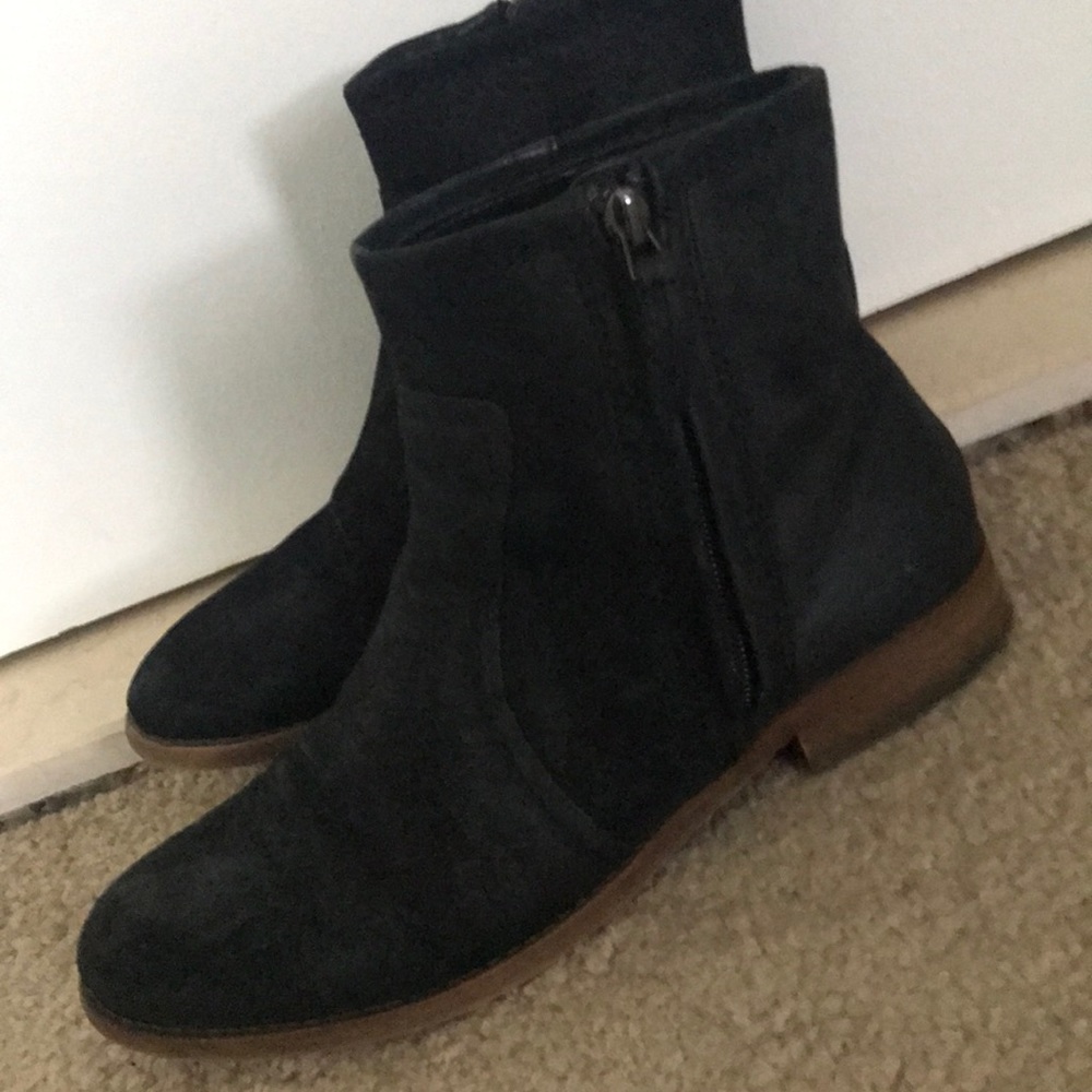 Franco Sarto Black Leather Booties